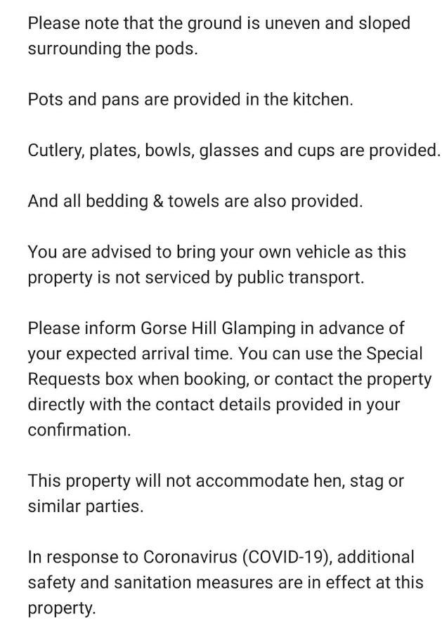 Gorse Hill Glamping Hotel Newcastle  Eksteriør billede